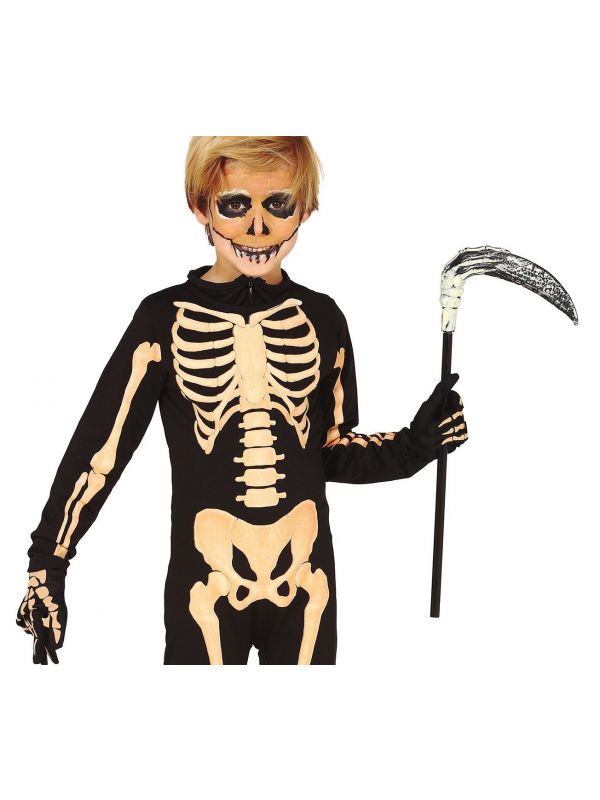 Halloween zeis met skelethand