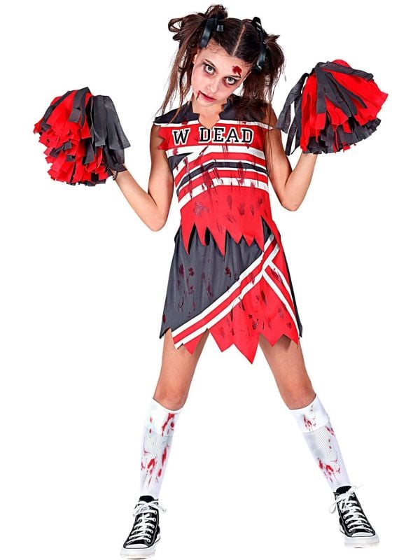 Halloween zombie cheerleader jurkje kind