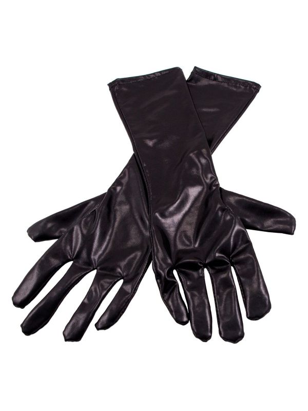 Handschoenen metallic zwart