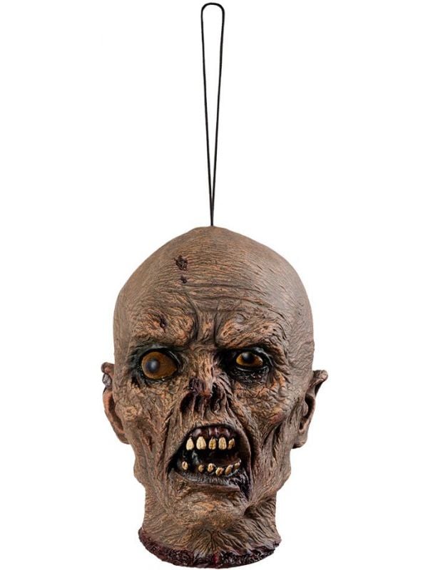 Hangend voodoo zombie hoofd decoratie