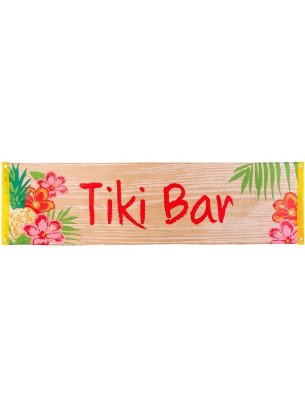 Hawaii banner tiki bar
