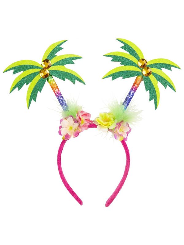 Hawaii glitter palmbomen haarband