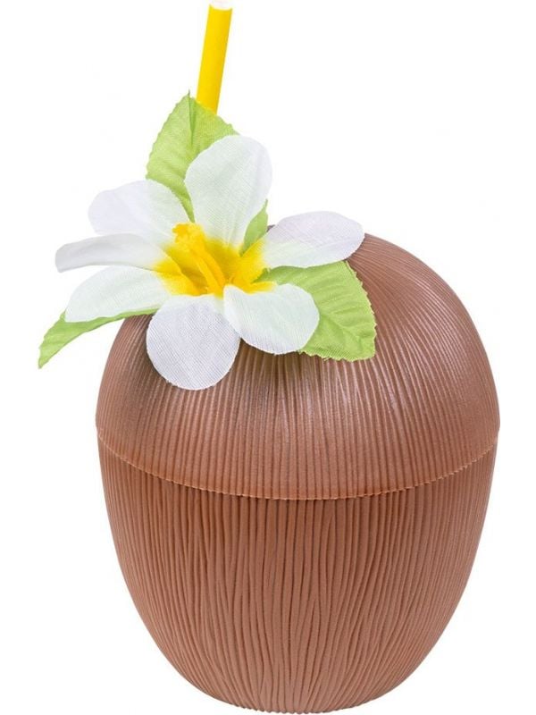 Hawaii kokosnoot drinkbeker
