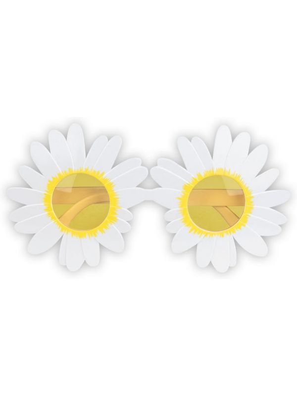 Hippie bloemenbril
