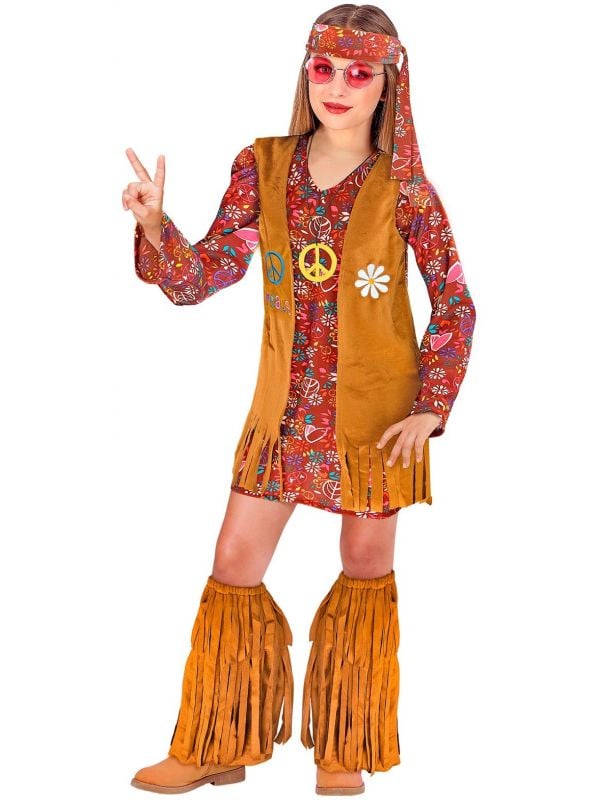 Hippie franjes carnaval jurk kind