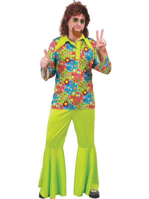 Hippie heren kostuum XL