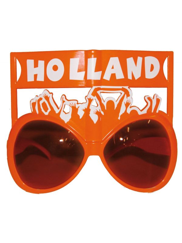 Holland spandoek feestbril oranje