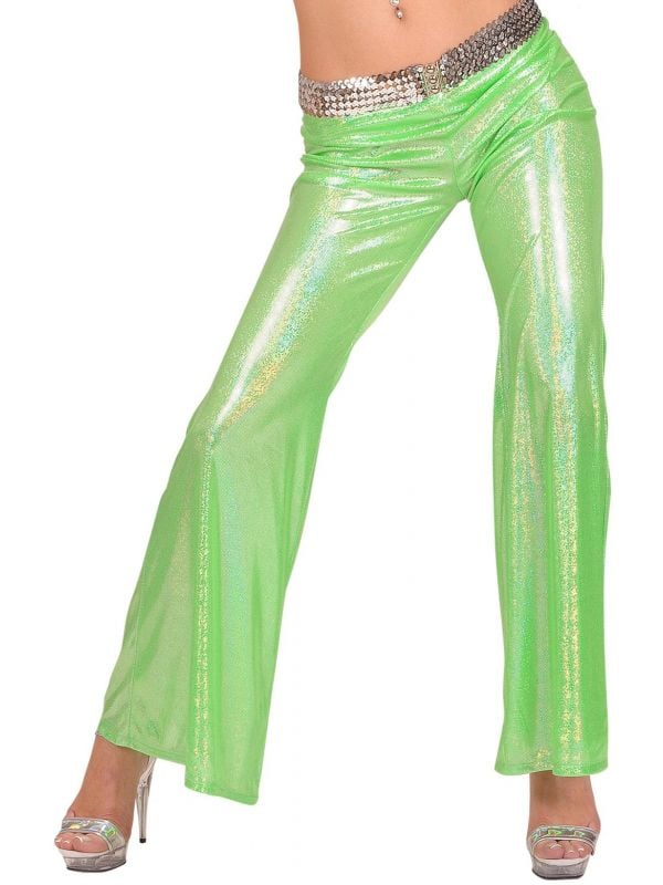 Holografische groene broek