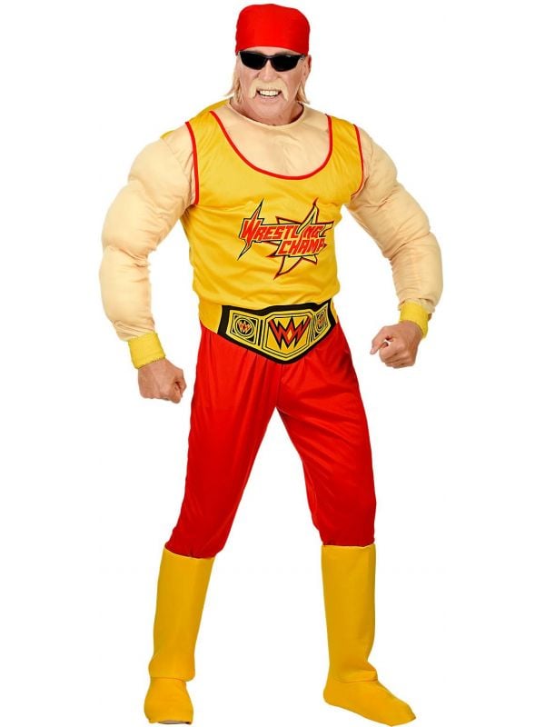 Hulk Hogan worstelaar kostuum