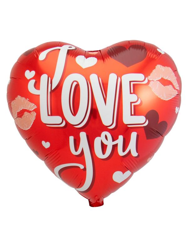 I love you valentijnsdag hartvorm folieballon