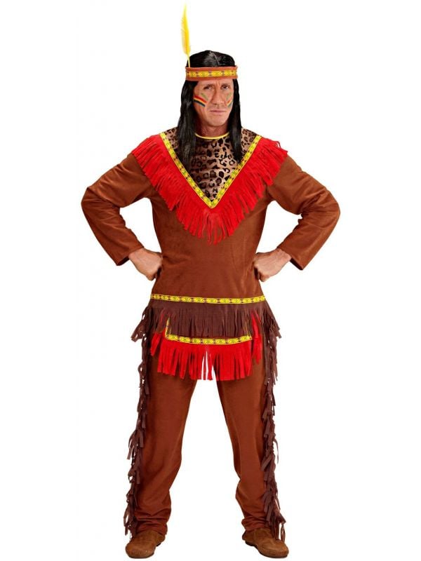 Indianen kostuum man