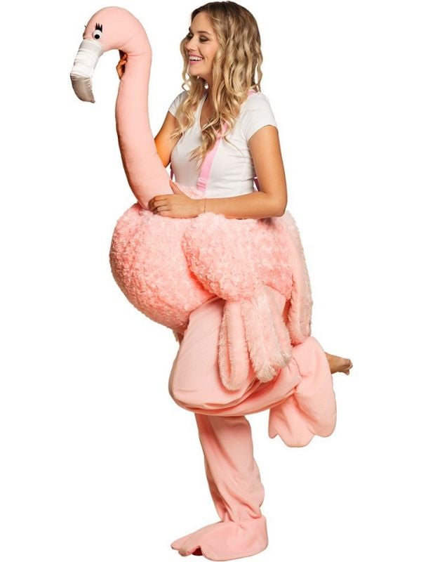 Voorkeur hamer ontploffing Instap roze flamingo kostuum volwassen