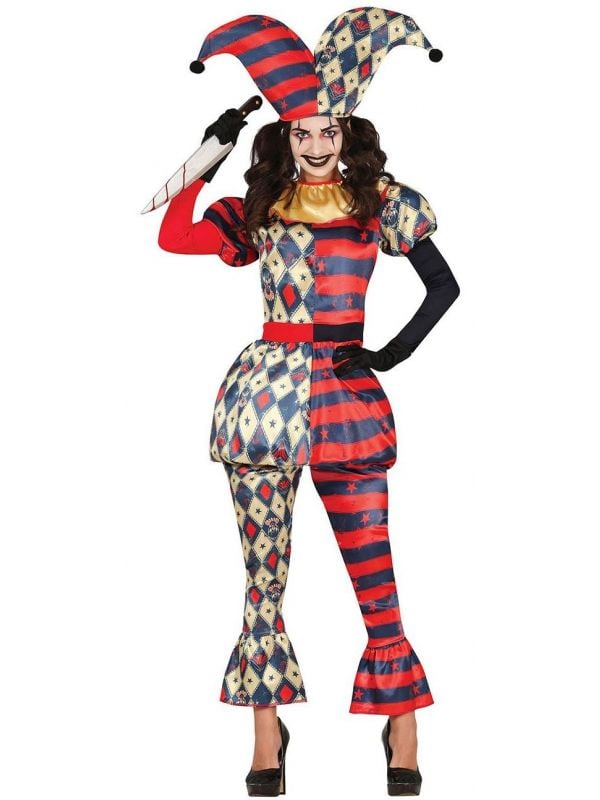 Joker Harlekijn kostuum dames