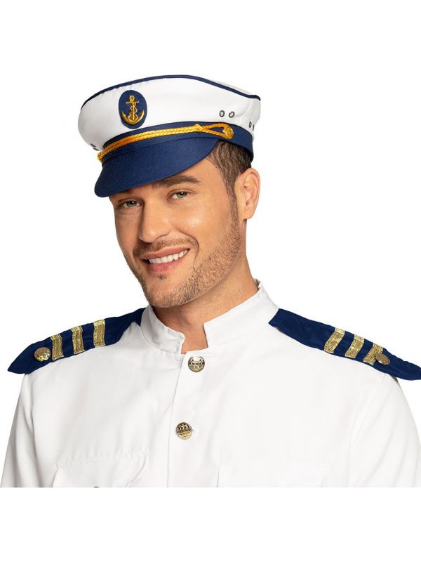 Kapitein Jody marine pet wit