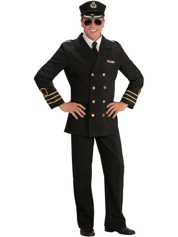 Kapitein officier kostuum