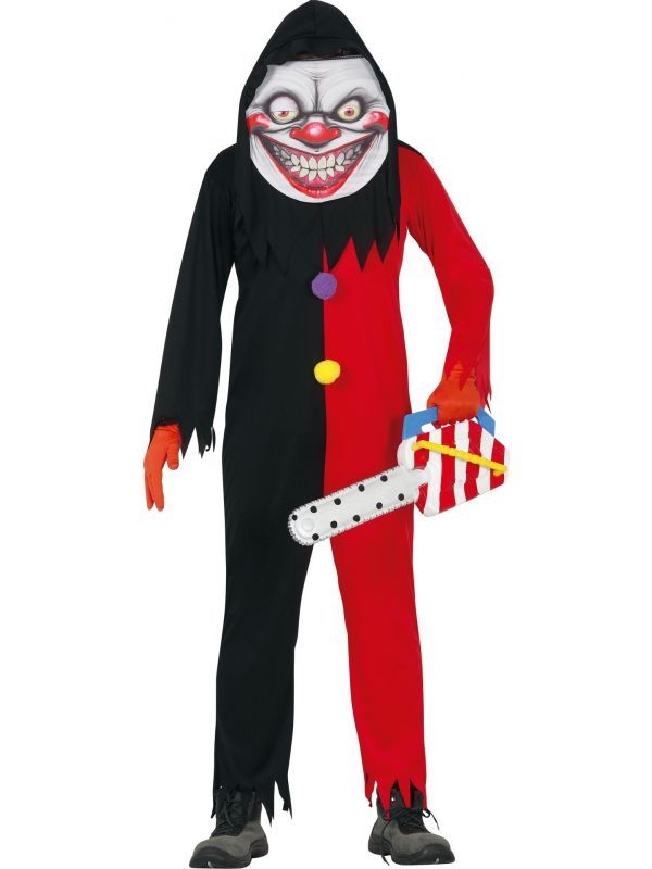 Killer clown outfit met masker