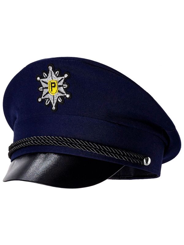 Klassieke politie pet blauw