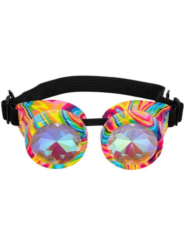 Kleurige duikbril met prisma effect