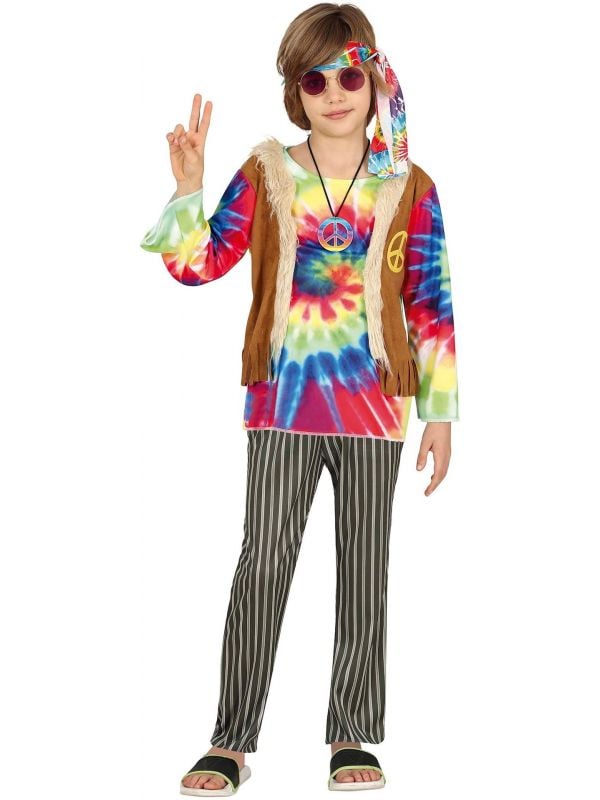 Kleurrijk hippie kostuum kind
