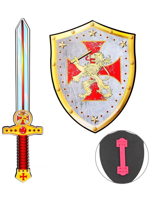 Kruisvaarder foam zwaard en schild