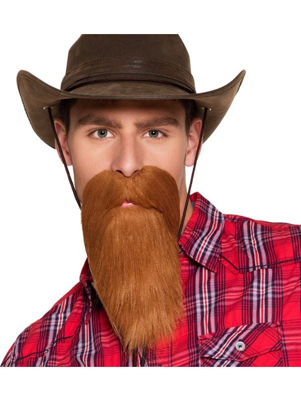 Lange hillbilly cowboy baard