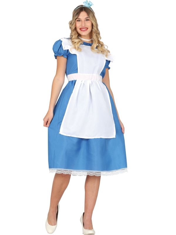 Lange jurk Alice in wonderland