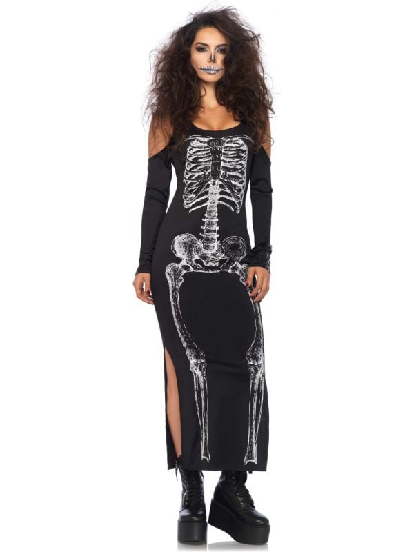 Lange skelet jurk dames
