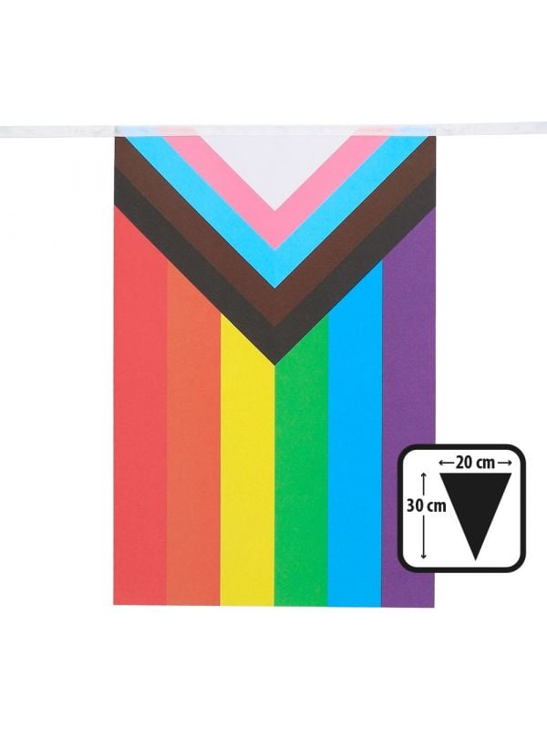 LGBTQIA+ progress vlaggenlijn