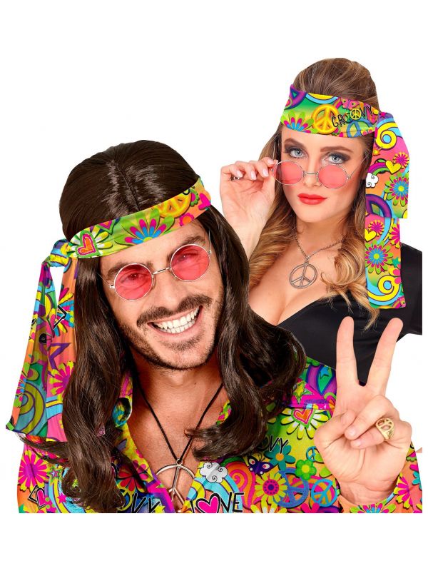 Love en peace hippie hoofdband