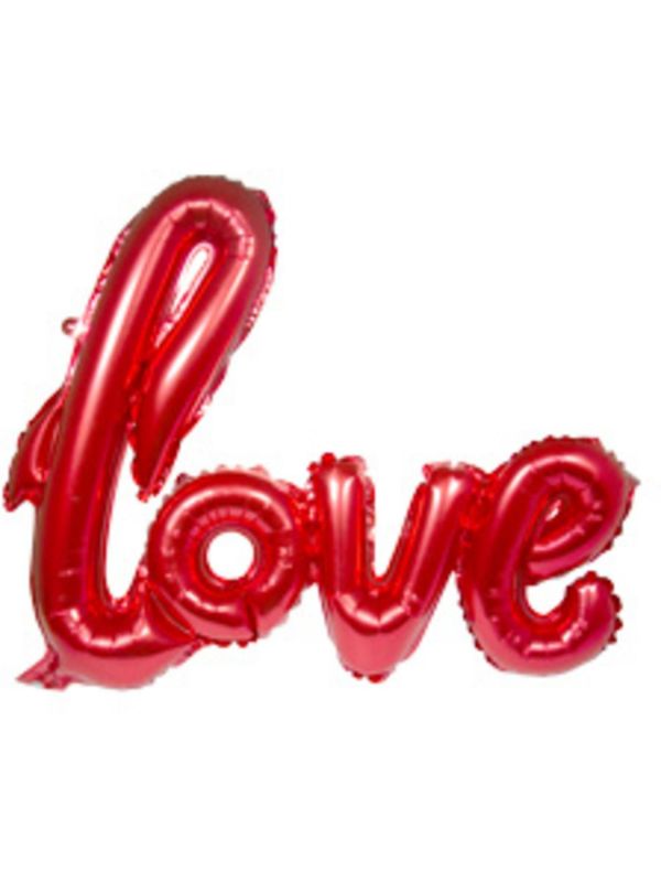 LOVE rode folieballon letters 70cm