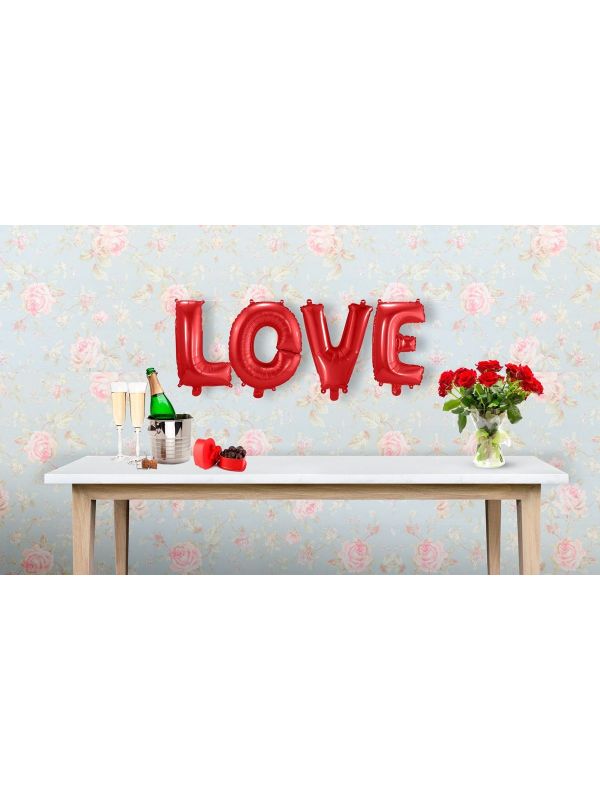 LOVE valentijnsdag folieballon letters