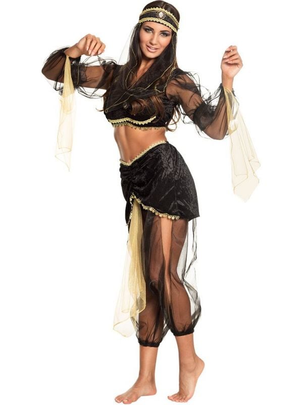 Luxe arabische buikdanseres kostuum