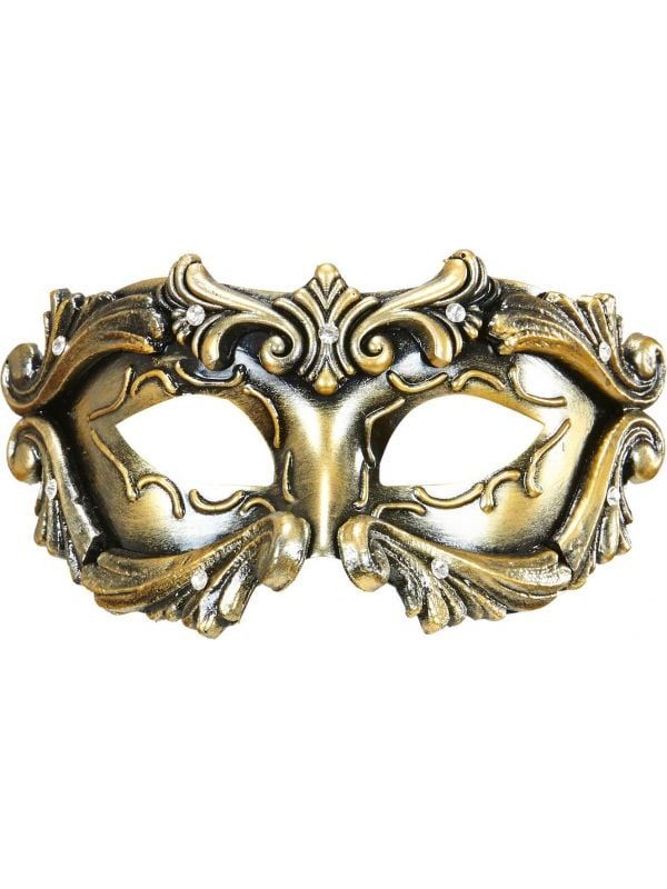 Luxe bronzen barones oogmasker
