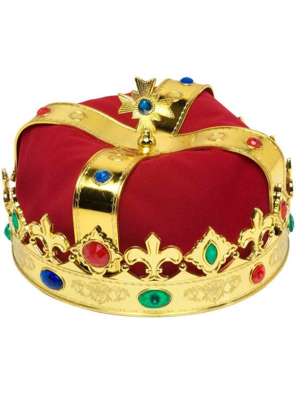 Luxe rode koningskroon