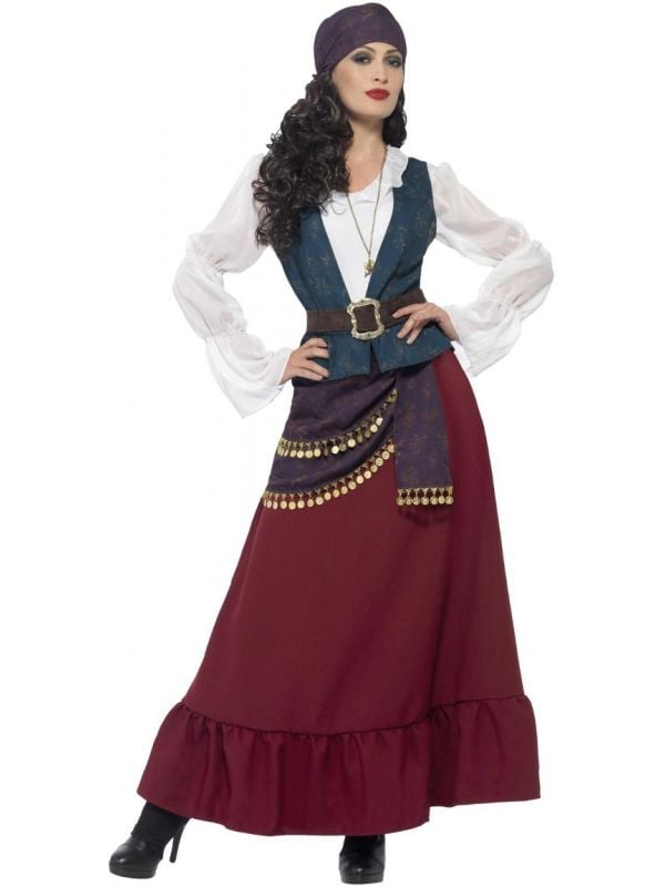 breken weekend verfrommeld Luxe zeerover piraat dames kostuum | Carnavalskleding.nl