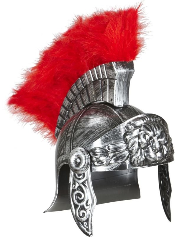Luxe zilveren romeinse centurion helm