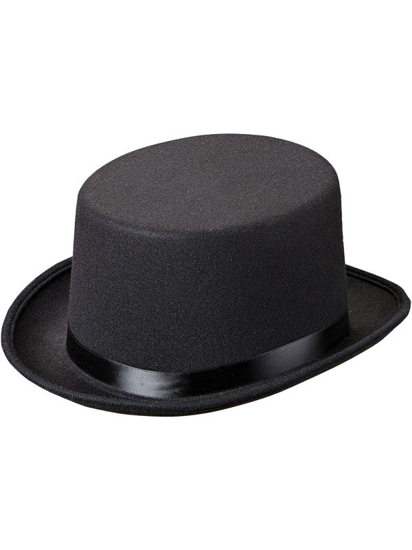 Luxe zwarte hoge hoed
