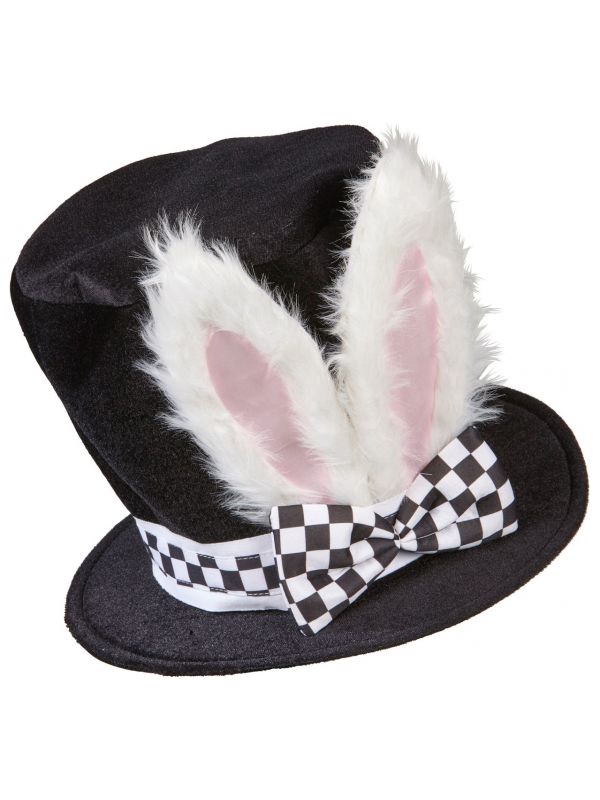 Mad hatter hoed met konijnenoren