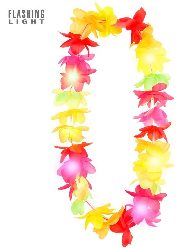 Meerkleurige lichtgevende Hawaii slinger