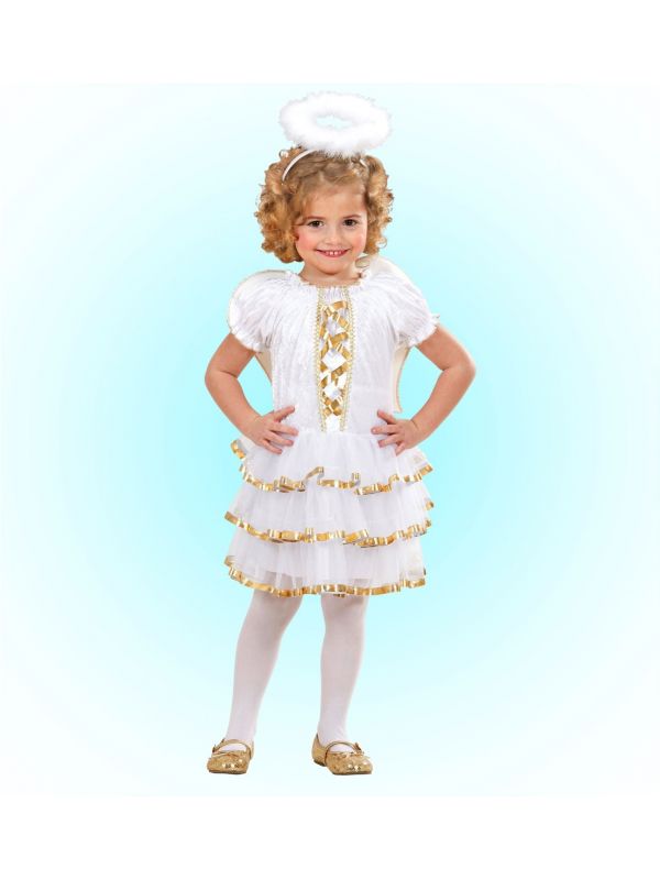 Van toepassing zijn ouder Moskee Meisjes engel jurkje wit | Carnavalskleding.nl