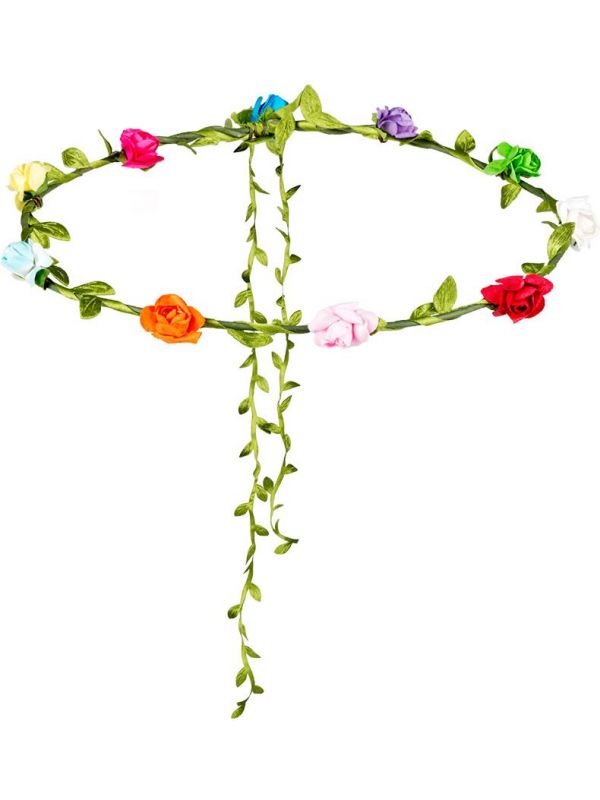 Menorca kleurrijke bloemen hoofdband