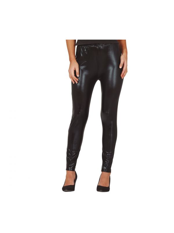 Metallic zwart legging dames
