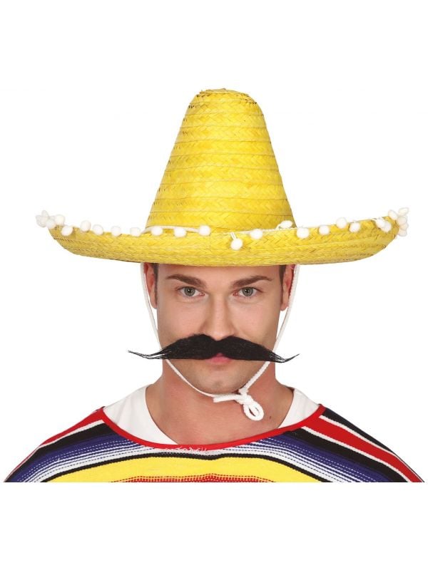 Mexicaanse sombrero geel