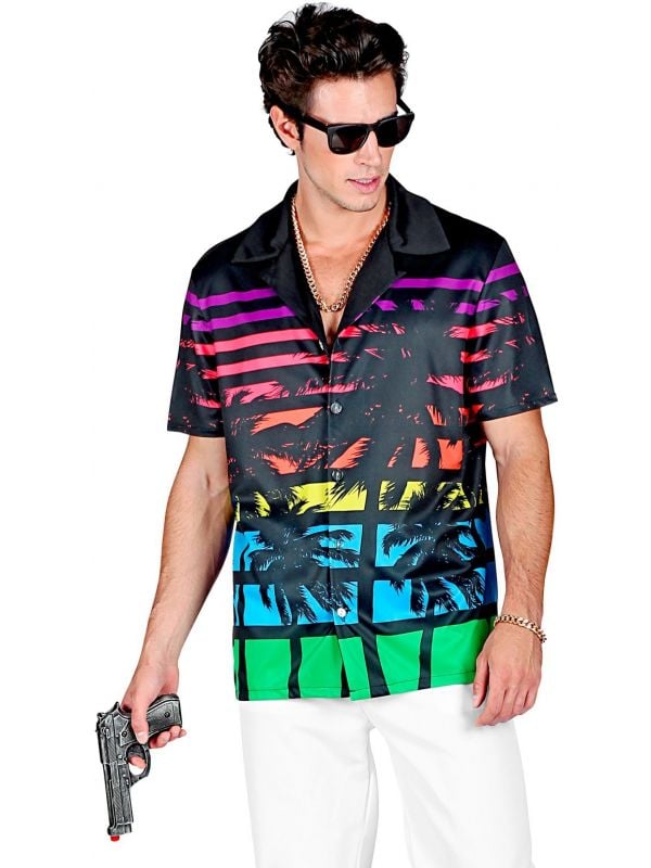 Miami style 80s blouse heren