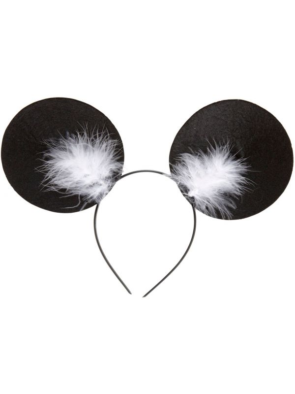 Mickey Mouse hoofdband met marabou