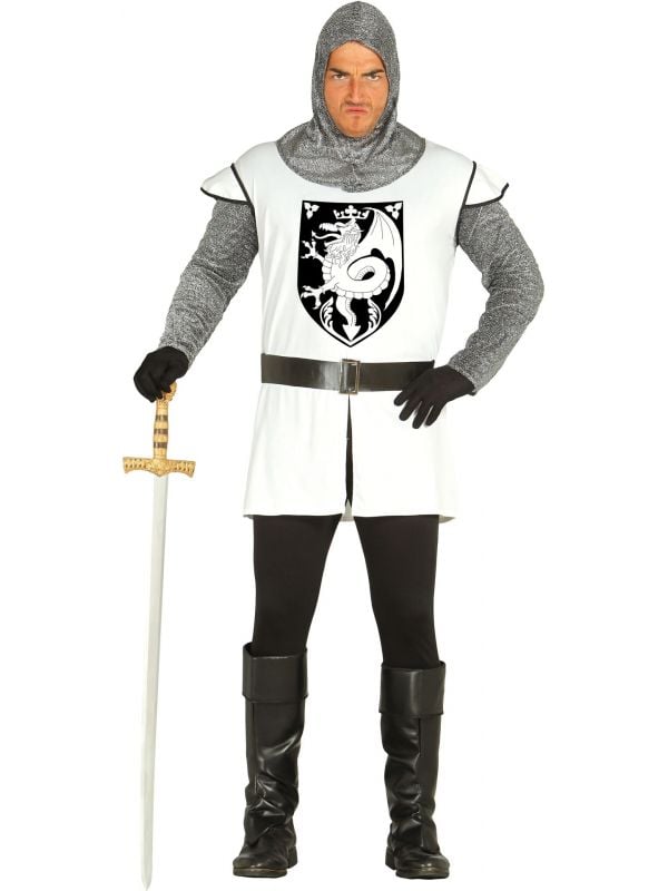 Middeleeuwen ridder wit