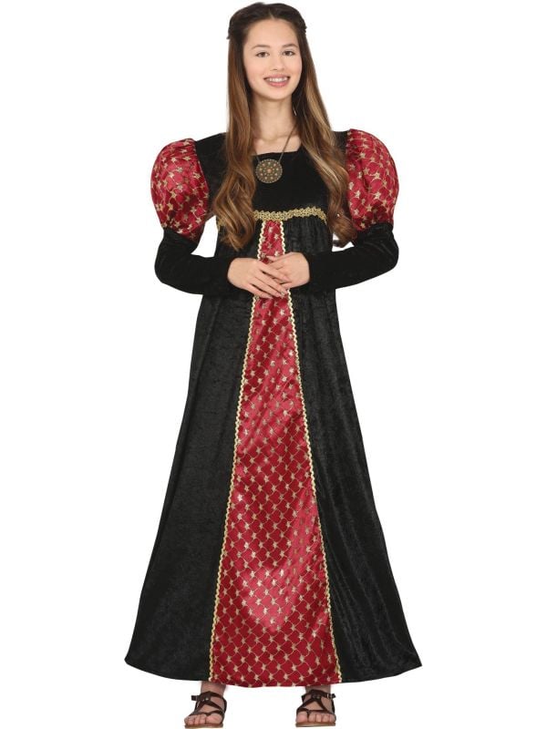 Middeleeuwse jonkvrouw meisje jurk
