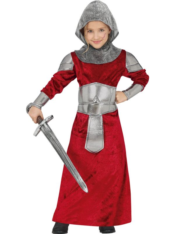 Middeleeuwse ridder outfit meisje