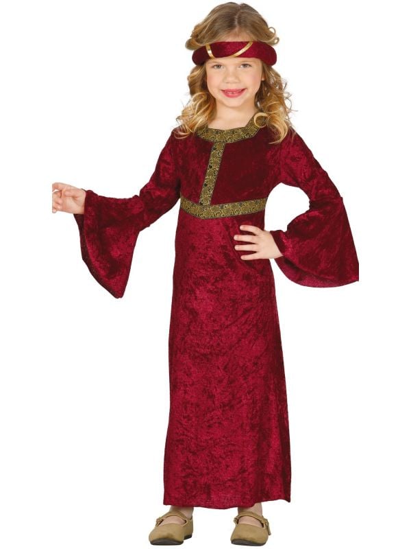 Middeleeuwse vrouw kostuum meisjes