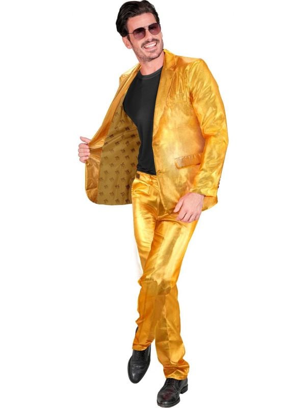 Mister gold gouden kostuum heren